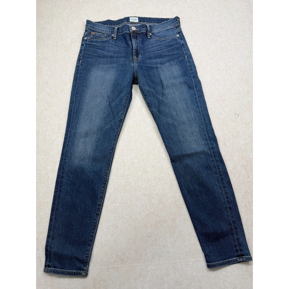 Hudson Nico Midrise Ankle Super Skinny Jeans Womens 31 Blue Stretch Denim EUC